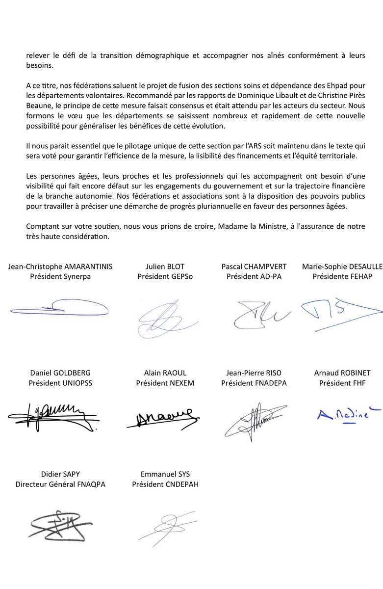 JeromeGuedj's tweet photo. Quand les acteurs du grand âge pointent les insuffisances du PLFSS 2024 pour les services et établissements pour personnes âgées 

Quand ils réclament 2 fois plus de créations de postes

Quand il demandent une réforme structurelle (et donc une loi grand âge)

C’est cinglant https://t.co/4Gu43kteYk