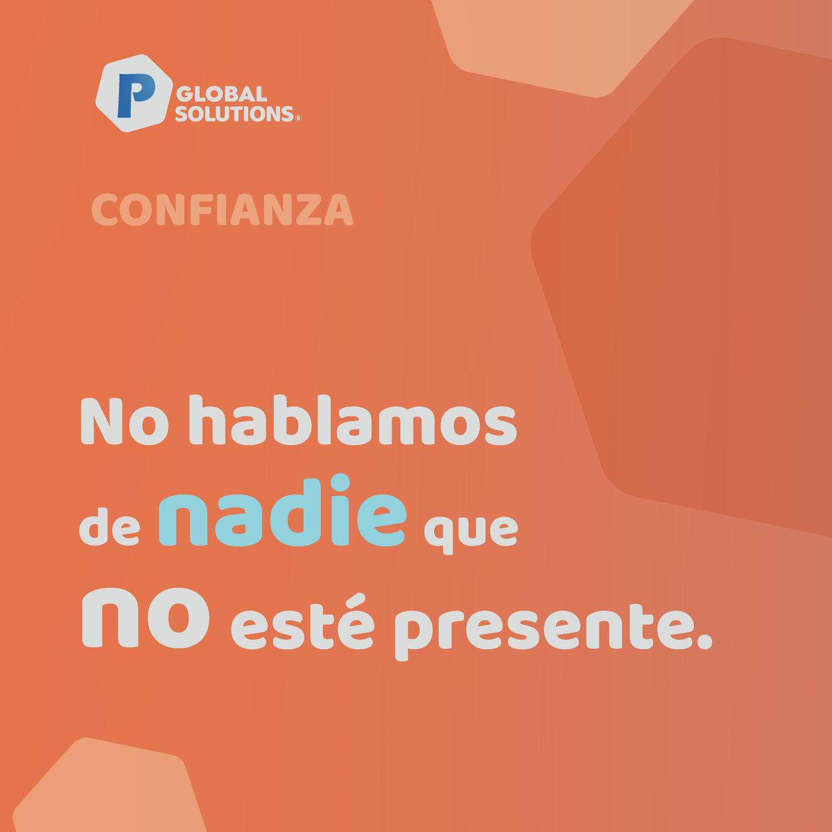 La CONFIANZA es otro de los Principios que nos guían, es una construcción de experiencias que inspiran a otros y a nosotros mismos, para lograr impulsar nuestras relaciones, llegar a las metas junto a otros y crecer personal y profesionalmente. ❤️