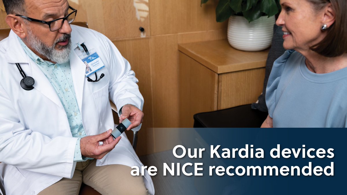 Did you know we have been recommended by <a href="/NICEComms/">NICE</a> twice? Come speak to us at #HRC2023 to find out more about our NICE recommendations for #KardiaMobile and #KardiaMobile6L and learn how our devices can be implemented in your clinical pathways.