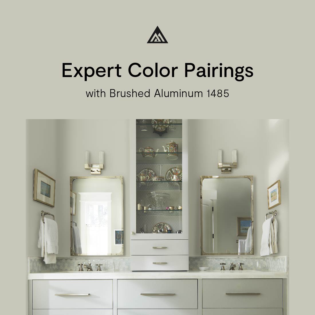 Benjamin_Moore's tweet photo. A soft green undertone lends interest to silvery Brushed Aluminum 1485, making it a great choice to pair with other hues. You'll have a luxe look whether you opt for a more neutral palette or embrace an eclectic vibe. https://t.co/yx7cchOBHt #BenjaminMoore #Paint https://t.co/Mr7RjpZf3L
