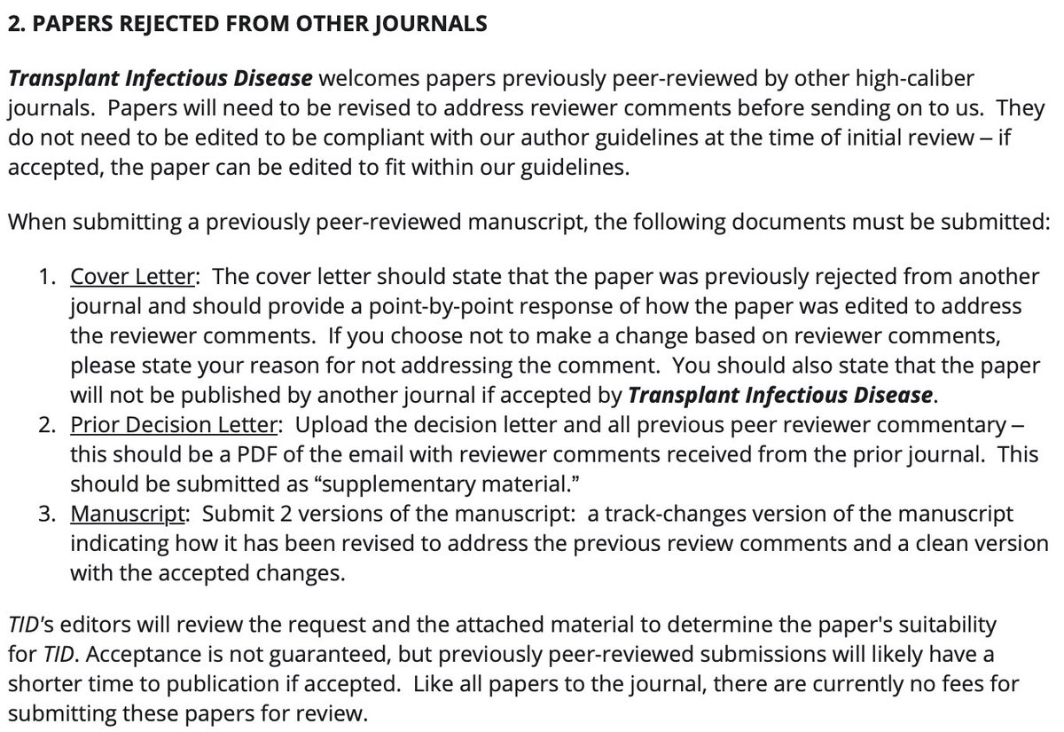 @TheTxIDjournal is pleased to announce that we are now accepting papers rejected from other journals with expedited review. As opposed to some journals that charge over $3000/article, there is no publication fee @TheTxIDjournal. onlinelibrary.wiley.com/page/journal/1…