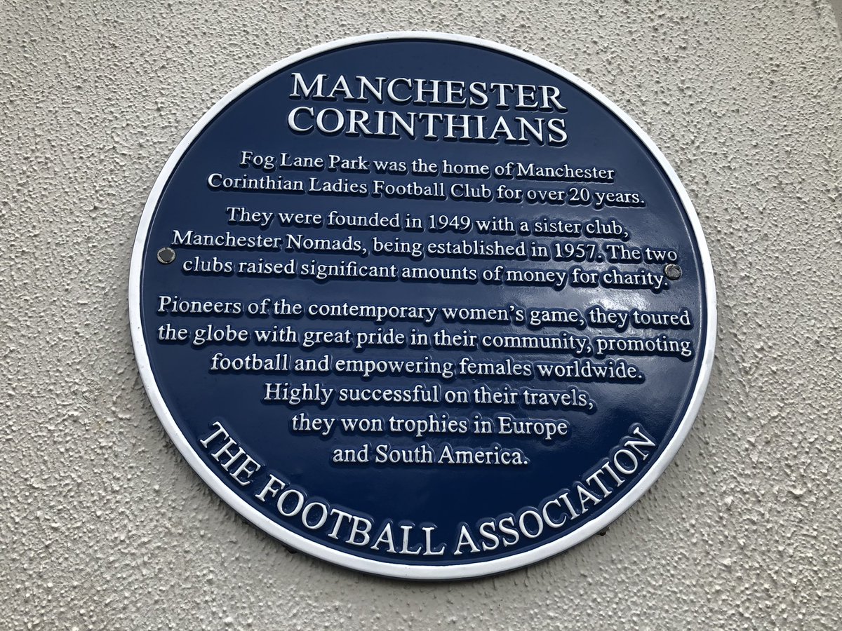 Manchester Corinthians reunited at Fog Lane Park in Didsbury - where a blue plaque now recognises these trailblazing women footballers. Travelling the world in the 50s and 60s - after the FA effectively banned the women’s game.