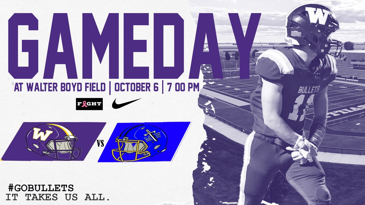 #GameDay as <a href="/BulletsFootball/">Williamsville</a> travels to <a href="/MFHSAthletics/">MFHSTrojansAthletics</a> tonight to take on the Trojans in one of the biggest <a href="/sangamoconf/">Sangamo Conference</a> matchups every season #bulletpride #ittakesusall