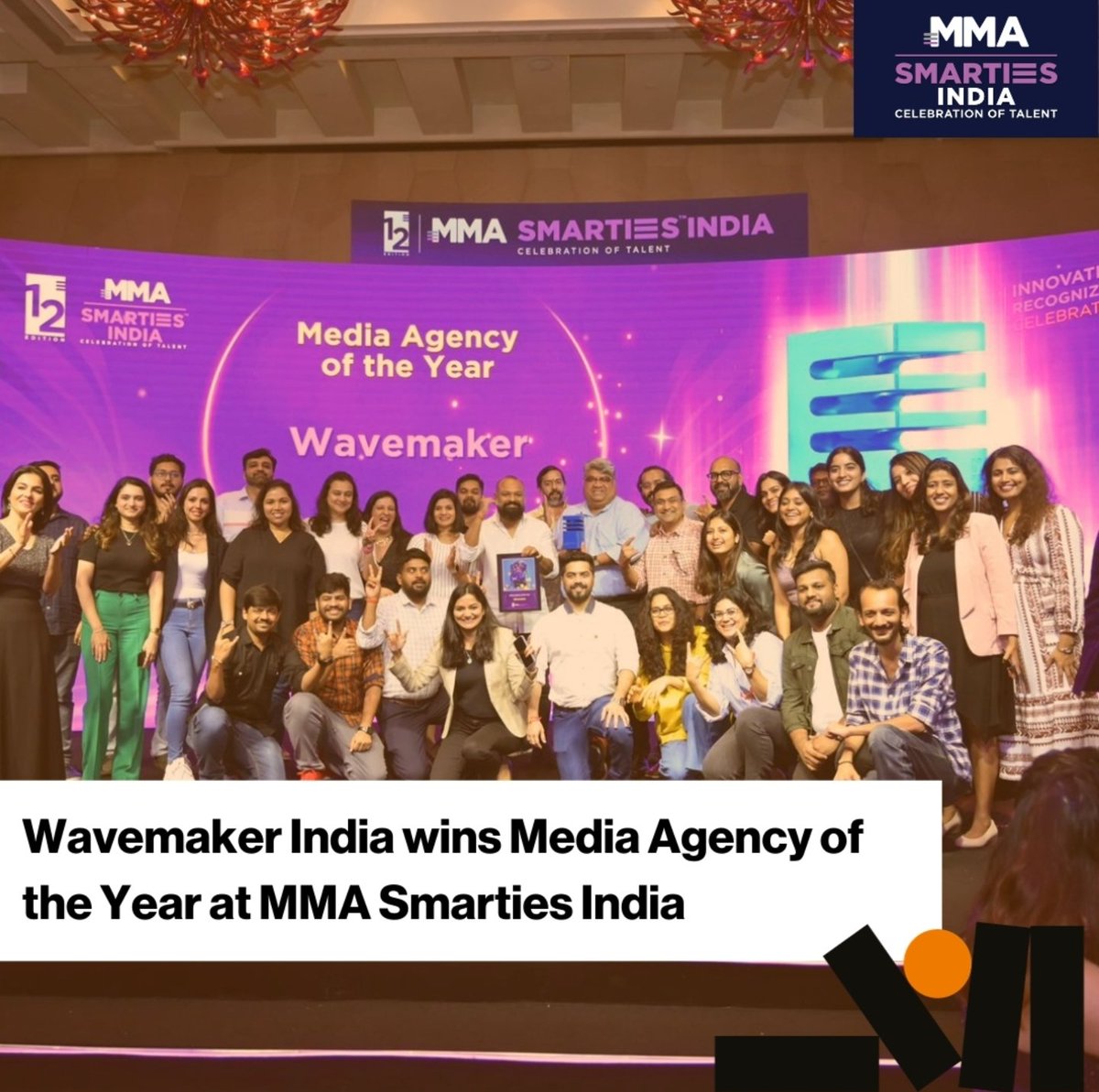 Wavemaker is Media Agency of the year at MMA Smarties. Our 2nd consecutive year winning agency of the year at MMA Smarties and our 5th Agency of the Year award in 2023! Magic happens when you have awesome clients and a team as incredible as this.
