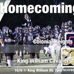 Photo by King William Football (@KWHSFB)