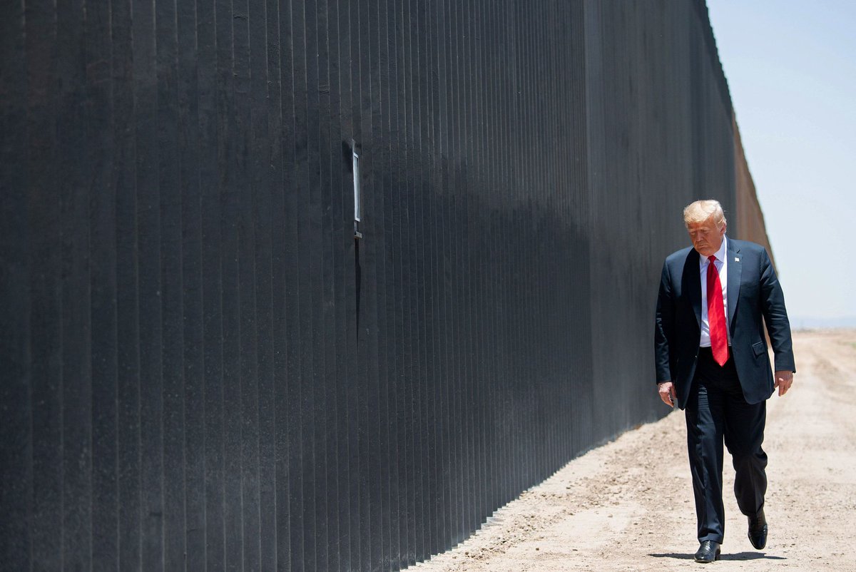 Trump’s wall, that was for 6 years a Racist wall but now it’s not, just being renamed to Biden’s Re-Election Wall.