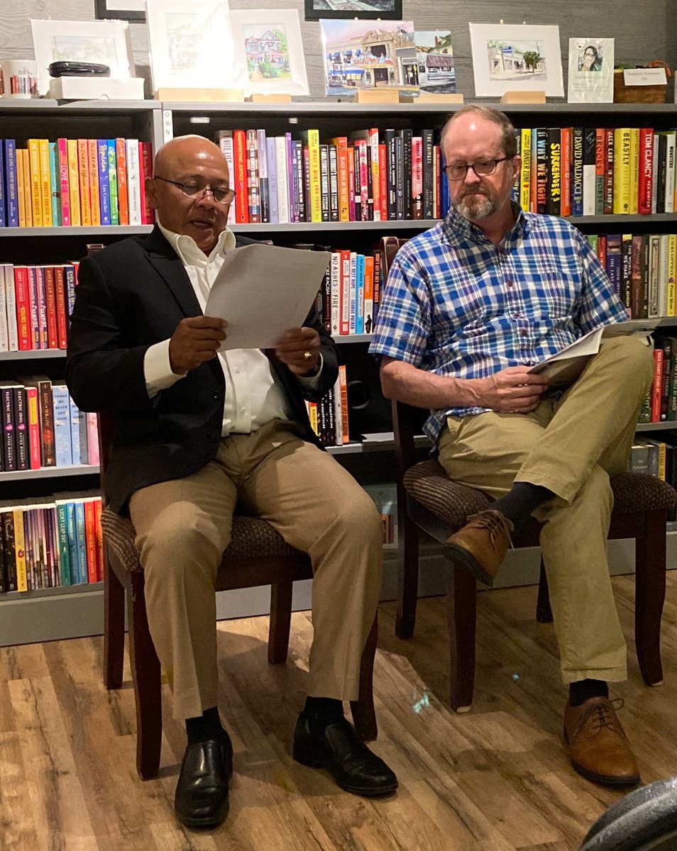 Great time at Words Matter in Pitman, NJ last night. Today at 5 p.m. signing at Farley's Bookshop in New Hope, PA. farleysbookshop.com/events/30162. Saturday at noon at @CollsBook inside Songbird Karaoke rain or shine.