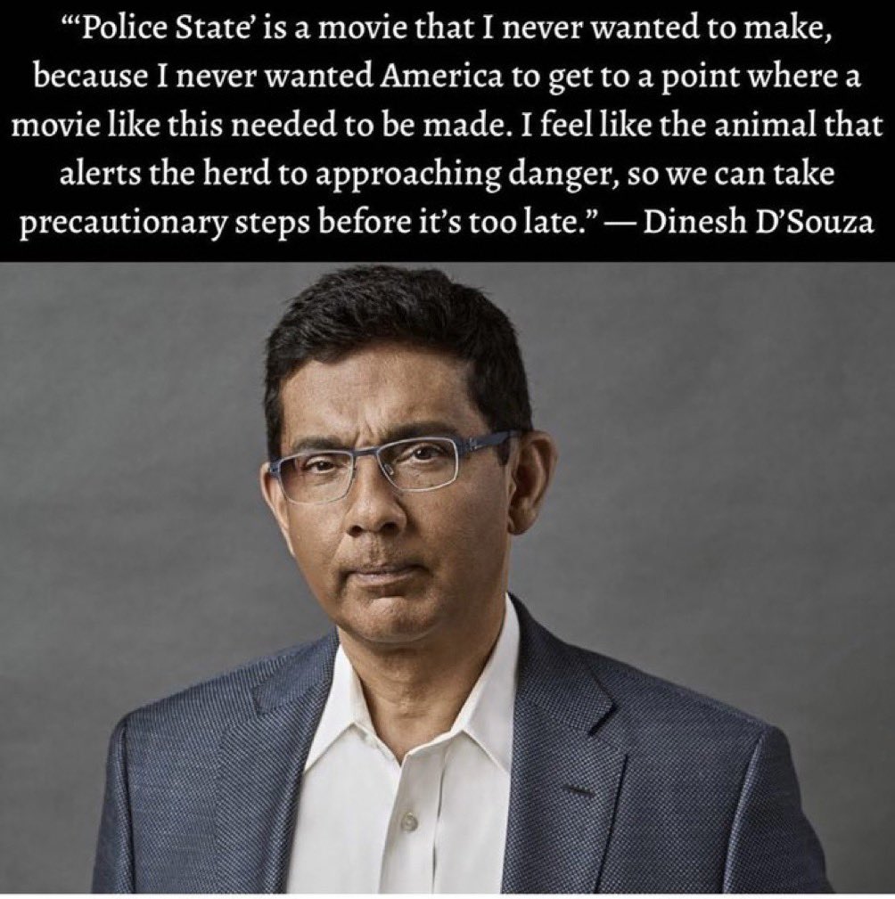 DineshDSouza's tweet image. We are moving into scary #PoliceState territory