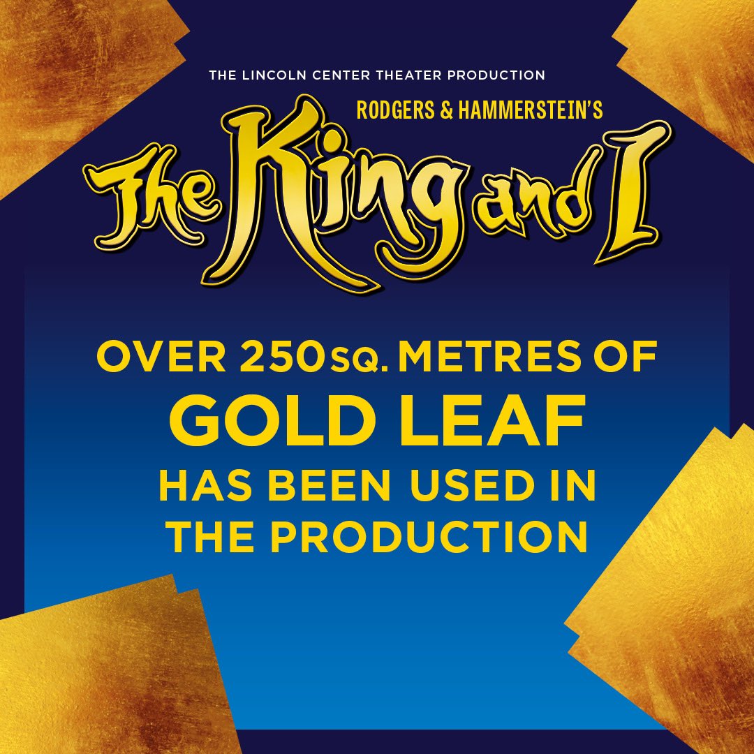 We have some fascinating facts and figures here at #TheKingandI and who doesn't love a bit of gold? ✨ Critics agree that this production 'LOOKS AND SOUNDS RAVISHING' The Telegraph, so book your tickets now through the link in our bio! 🎟️