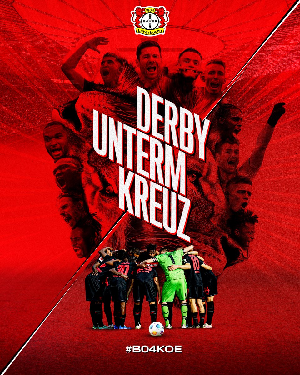 bayer04fussball's tweet image. ⚫️❤️‍🔥 DERBY-SPIELTAG ⚫️❤️‍🔥

🆚 1. FC Köln
⌚️ 15.30 Uhr
📺 DAZN
📻 #WerkselfRadio
📲 #Bayer04App

🔜 #B04KOE | #Bundesliga | #Bayer04 |#Werkself