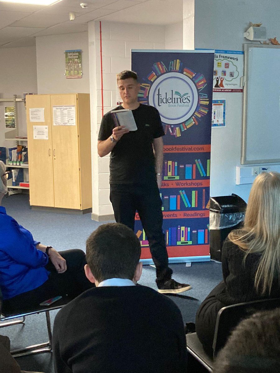 TidelinesFest's tweet photo. Absolute honour to be working with man of the moment @G_Armstrong21 bringing the power of his story to senior pupils in North Ayrshire, today at @Greenwood_Acad - some great questions from S5 &amp; S6 after the session. https://t.co/WyiOf39baW