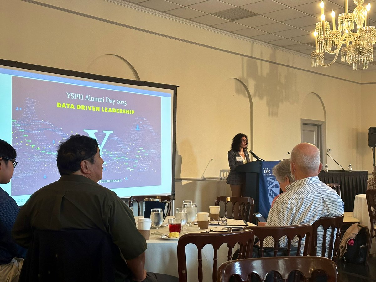 Thanks to @YaleSPH Dean Dr. @meganranney for sharing her vision of excellence for the @Yale School of Public Health. Exciting things are on the horizon!