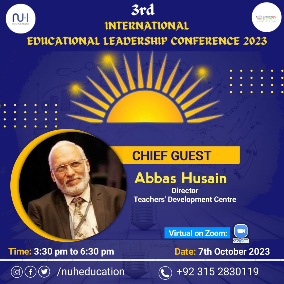 TheLearningSoul's tweet image. Chief Guest Abbas Husain
Guest Speakers Dr Shehzad Jeeva and Dr Fatima Dar.