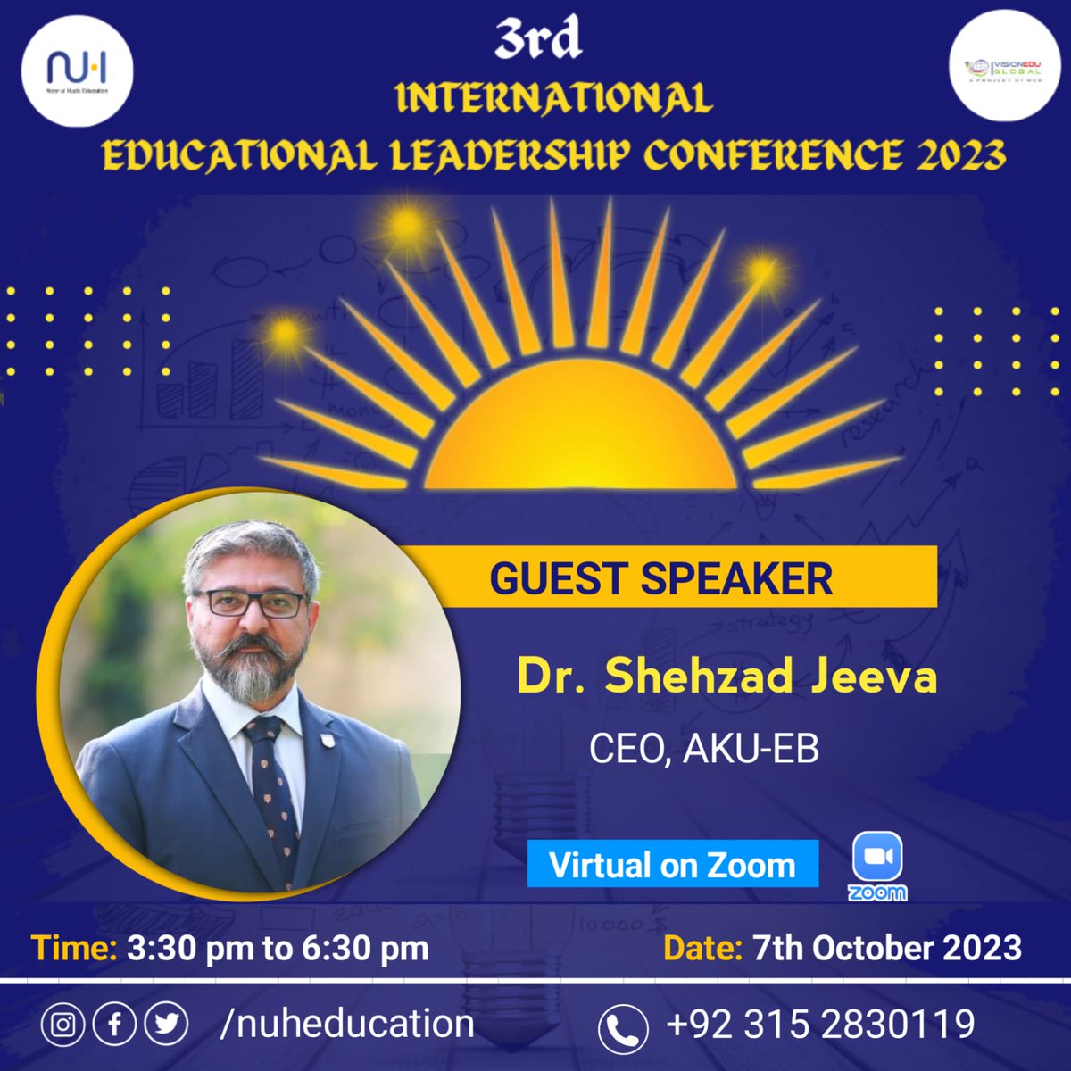 TheLearningSoul's tweet image. Chief Guest Abbas Husain
Guest Speakers Dr Shehzad Jeeva and Dr Fatima Dar.