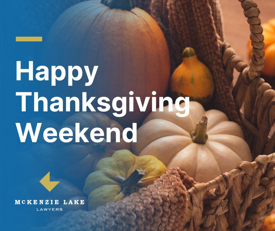 We hope you have an enjoyable and restful long weekend. Our office will be closed on Monday, October 9th. #McKenzieLake #LongWeekend #Thanksgiving