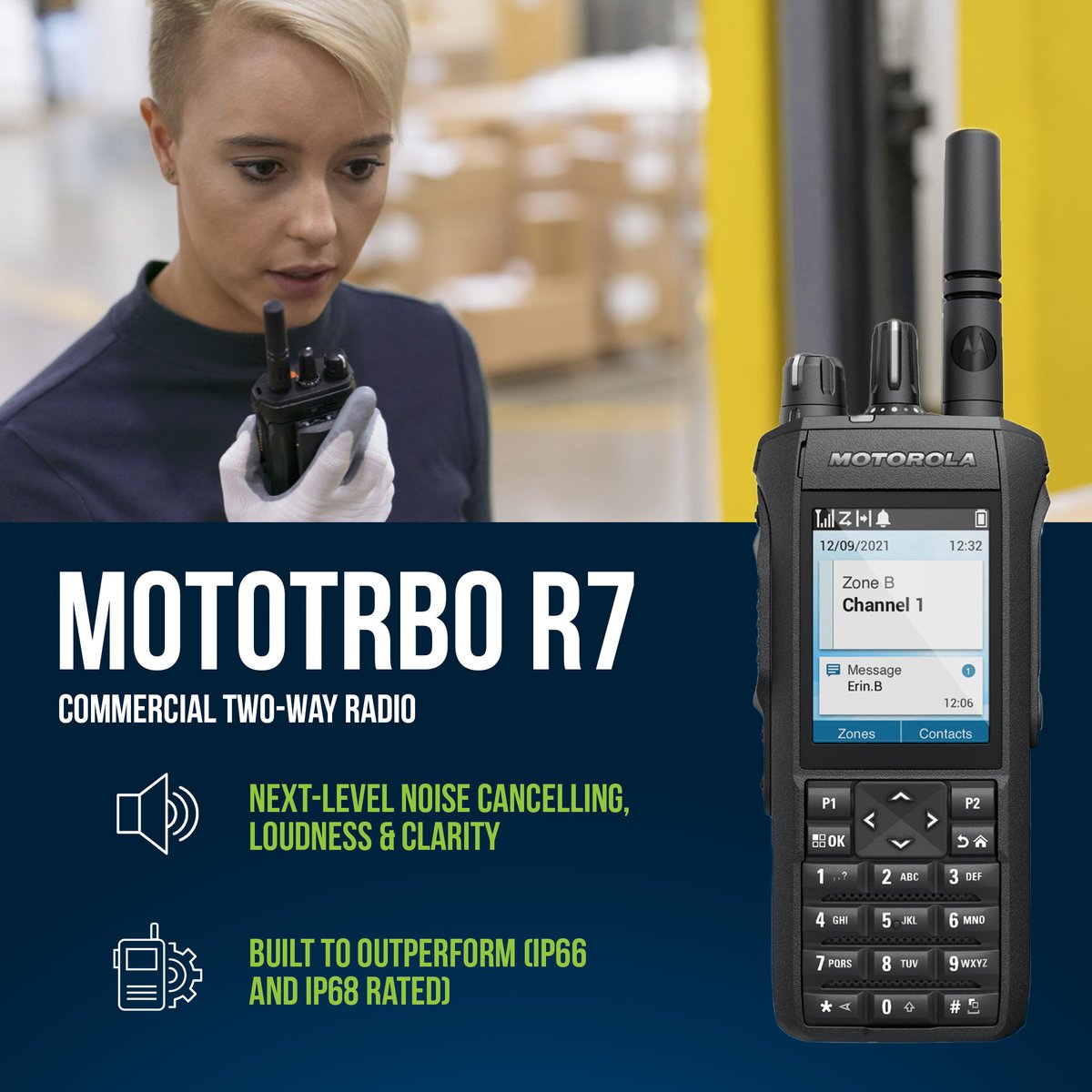 BaycomInc's tweet image. Operating on MOTOTRBO systems, the R7 is ready to empower your team with custom voice coverage to keep your team connected when it counts, anywhere you do business. Reach out to BAYCOM today for more on the R7.
bit.ly/3gHAYU3
#TwoWayRadios #MotorolaSolutions #MOTOTRBO