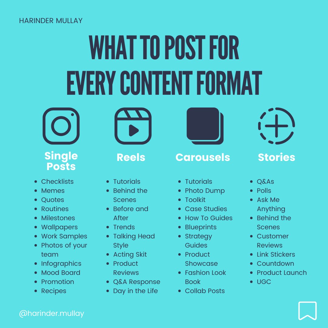 Not sure what to post on Instagram?

Look no further!

Find examples for different post formats (Reels, Carousels, Images, etc.) that match your style. Get inspired by great posts. #InstagramIdeas

#reelstips #instagramcontent #contentideas