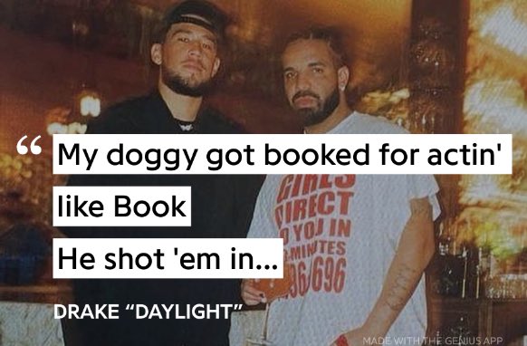New <a href="/DevinBook/">Book</a> bar from <a href="/Drake/">Drizzy</a> on his latest album 🔥