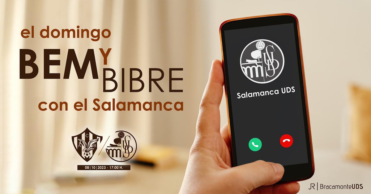 BracamonteUds's tweet photo. @BracamonteUds presenta 

este domingo BEM y BIBRE con el @SalamancaCFUDS 

@AtcoBembibre 
🆚
@SalamancaCFUDS 

🏟 La Devesa
📅 08/10/2023
⏰ 17:00 h.
👨🏻‍🎨 @chuchiLps 

#halunion #salamanca #helmantico #hemosvuelto #cartelonline https://t.co/r1VSkKSdRS