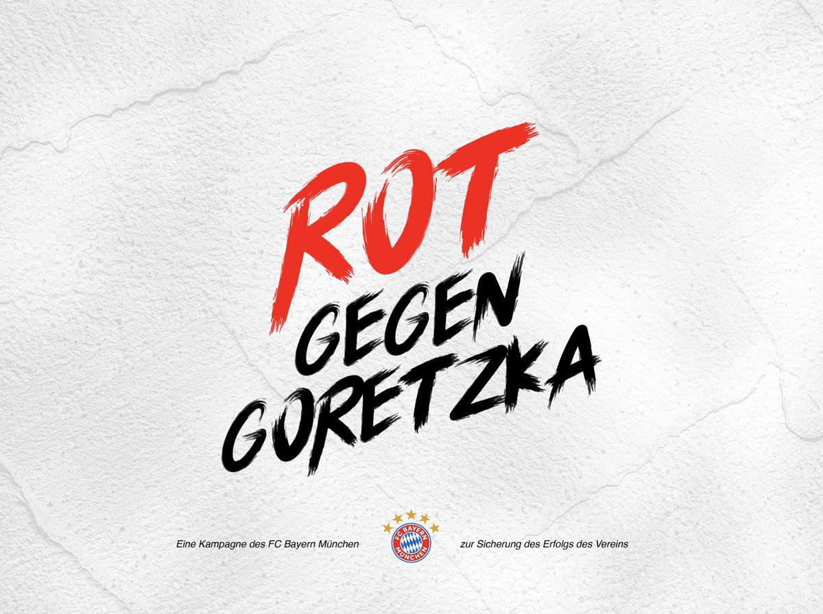 Heute ist Rot gegen Goretzka awareness day
#niemalsvergessen
