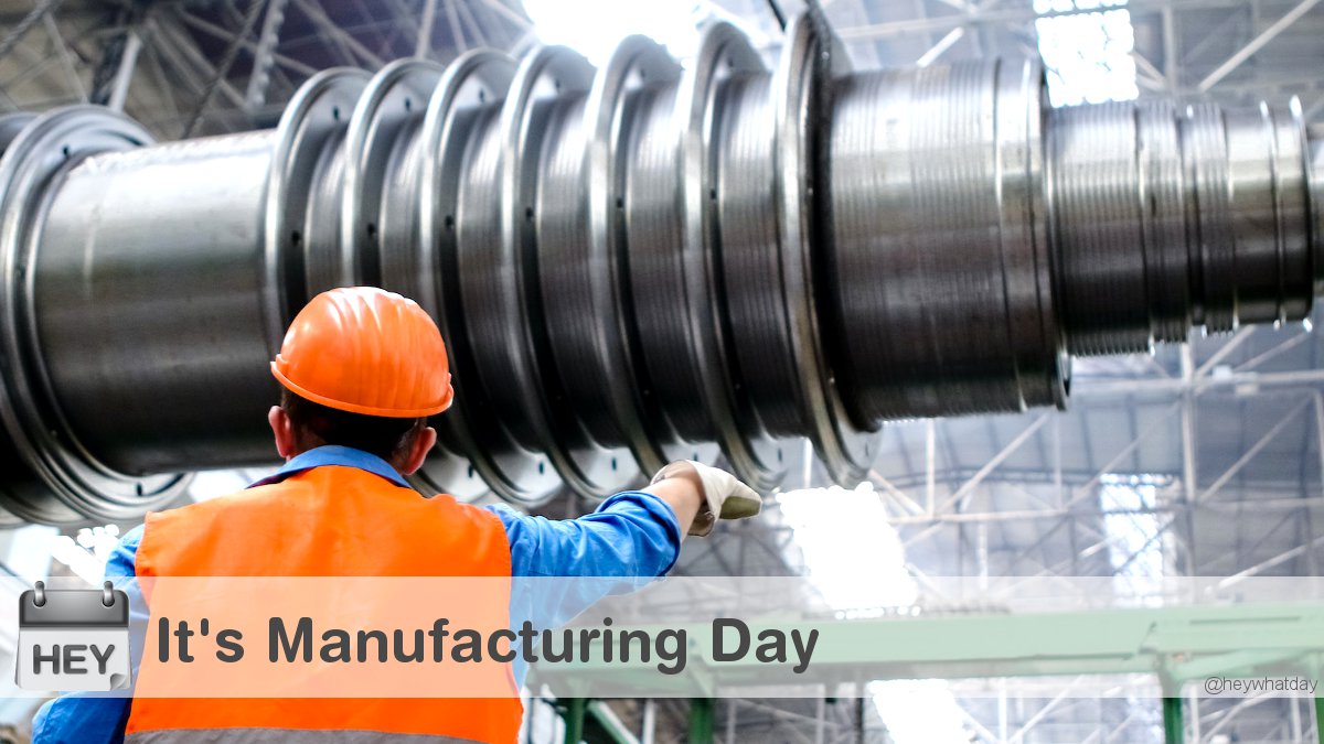 It's Manufacturing Day! 
#ManufacturingDay #MFGDay #Factory