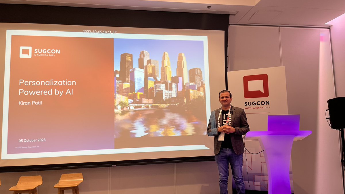 Kiran Patil (@kiranpatils) on Twitter photo I had the pleasure of sharing my learnings on Personalisation and AI. It was great to see how much the audience loved it and how these technologies can work together to provide a hyper-personalized experience! <a href="/SUGCONNA/">SUGCON North America #SUGCONNA</a> <a href="/HztlDigital/">Horizontal Digital</a> I had the pleasure of sharing my learnings on Personalisation and AI. It was great to see how much the audience loved it and how these technologies can work together to provide a hyper-personalized experience! <a href="/SUGCONNA/">SUGCON North America #SUGCONNA</a> <a href="/HztlDigital/">Horizontal Digital</a>