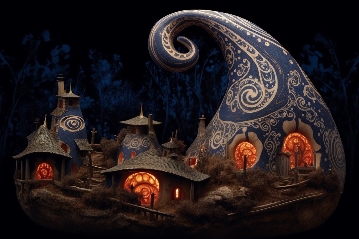 I’d much rather live here! 

#aiart