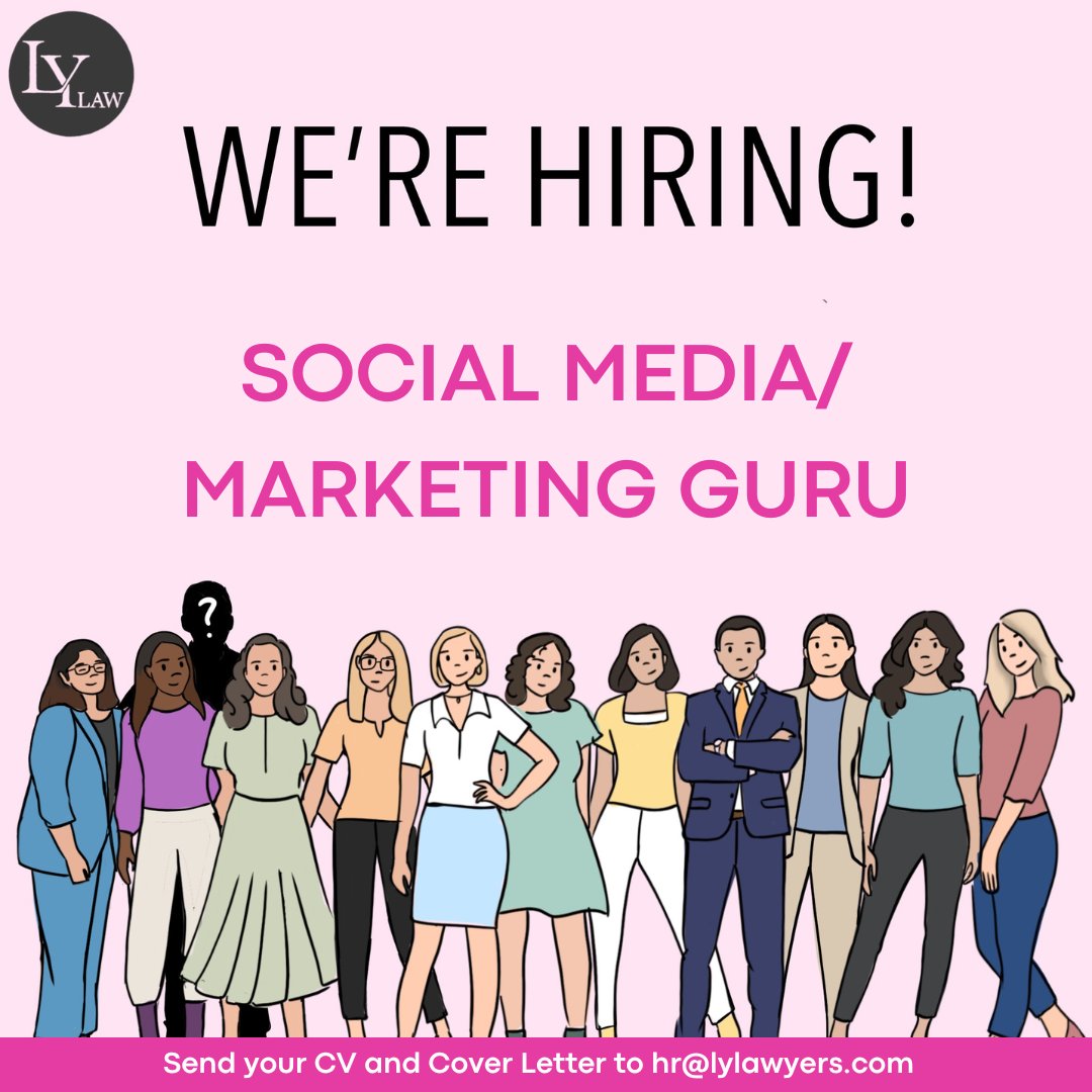 Join Our Team! 

Send your CV and Cover Letter to hr@lylawyers.com

#lylawyers #ludmilayamalova #hiring #marketingguru #marketingstrategy #marketingjob #job #vacancy #lawfirm #lawyer #socialmedia #socialmediamarketing #joinus #jobpost