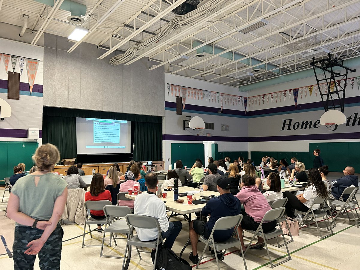 Staff learning together on the PA Day listening together to Nicole West-Burns lots to reflect on, talk about, engage in critical conversations! Thank you Ormiston Team for being so present today!@PositiveDDSB <a href="/DDSBSchools/">Durham District School Board (DDSB)</a>