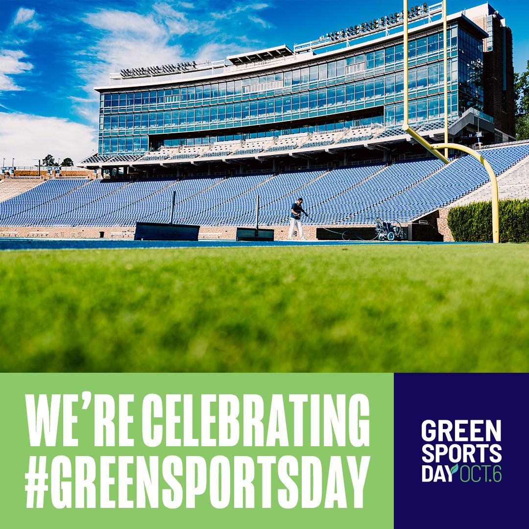 Today, we are celebrating #GreenSportsDay! 

Our Zero-Waste football game will be on Nov. 2, focusing on education about sustainability in sports and spreading climate change awareness.