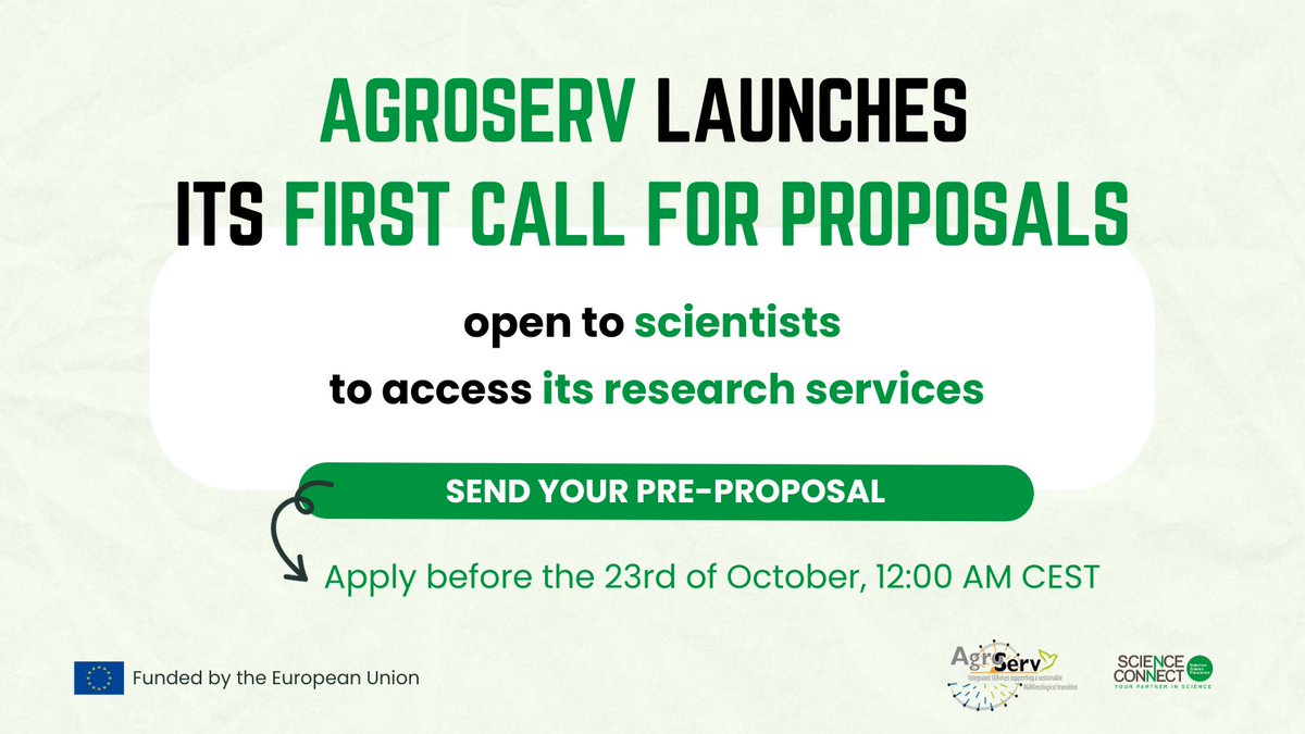 Are you a researcher with a transdisciplinary project idea aimed at advancing agroecological transitions? @AgroServEU has launched its first call for transnational access projects. 📢 Pre-Proposal Submission is now open! agroserv.eu/access