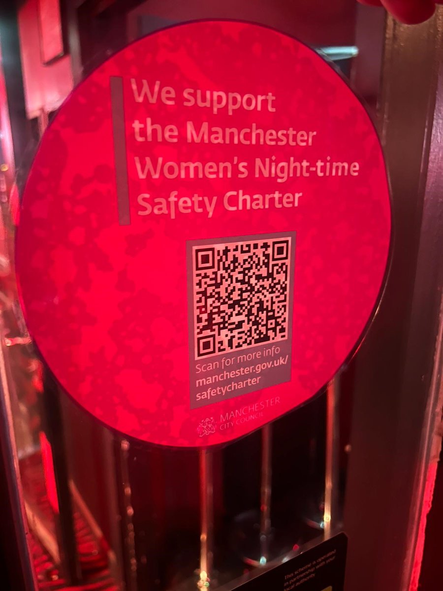 Thank you @jimmysMCR for your support and displaying your sticker so brightly! If you want to be like @jimmysMCR and make women's safety a priority sign up here manchester.gov.uk/xfp/form/2079 join the other 350+ businesses #Manchester @ManCityCouncil @CityCo #IsThisOK #Enough