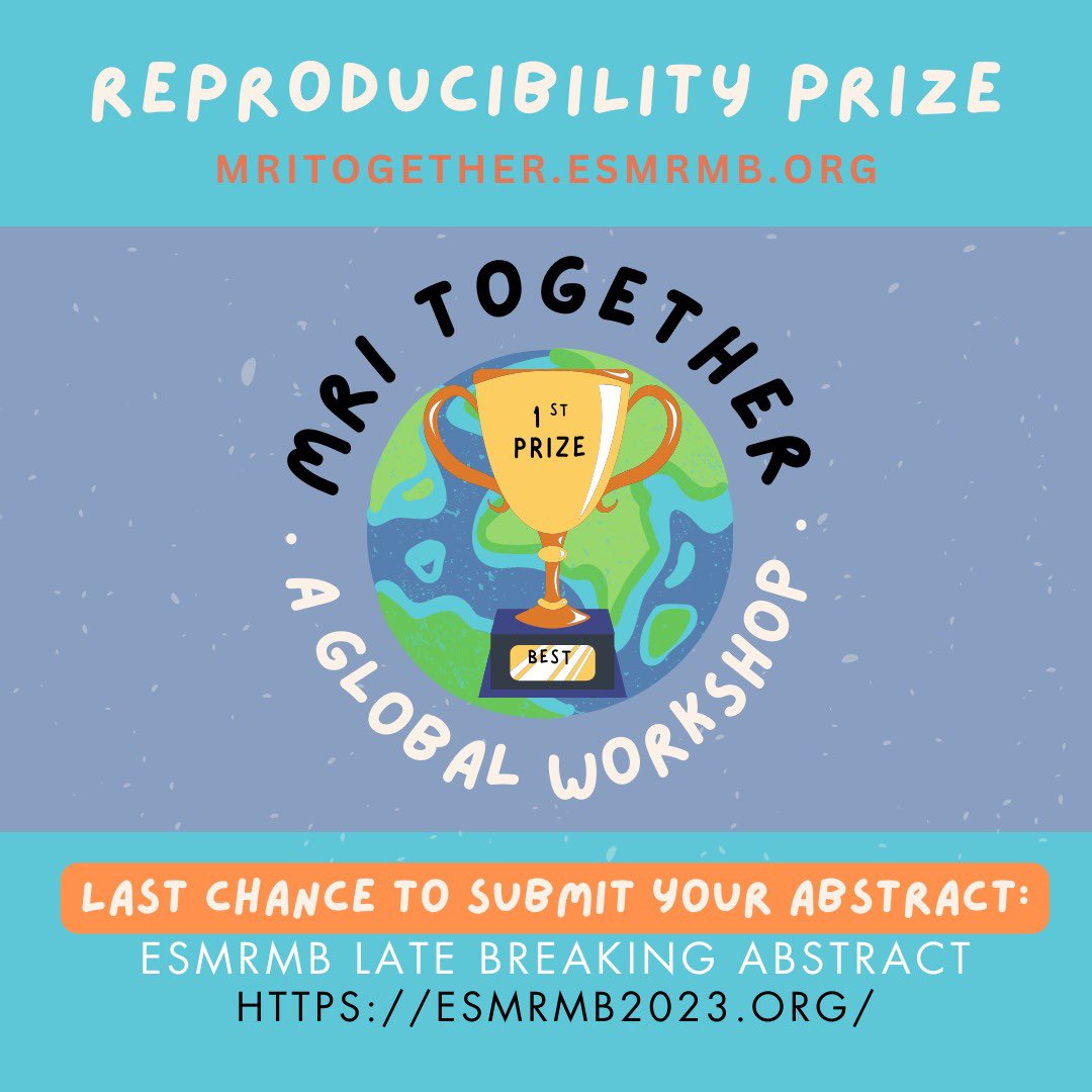 MriFranz's tweet photo. Tomorrow (Saturday) at 10:45 the #ESMRMB2023 session we've all been waiting for! Come chat about #OpenScience, #inclusivity, and #reproducibilty! And discover who will win the @ESMRMB #MRITogether award! It might be you! https://t.co/oD7FQl2JIV