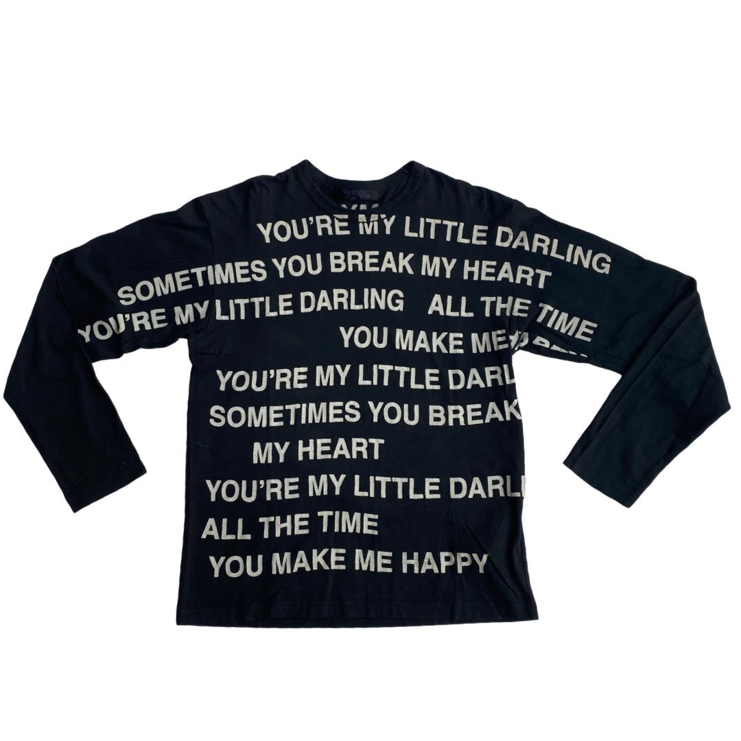 Comme des Garçons: Poem Long-Sleeve Shirt ー designed by
