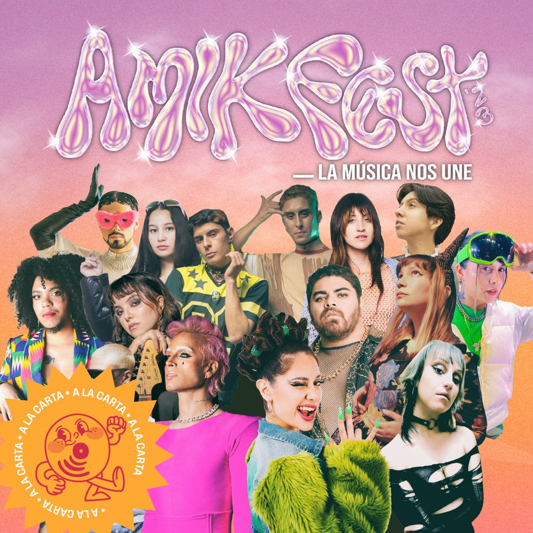 Hoy recibimos en #ALaCarta a Barbacius, director de <a href="/SomosAmik/">AMIK</a>, para que nos cuente sobre el lineup de este evento y muchos más detalles para que no te pierdas su nueva edición los próximos 14 y 15 de octubre en <a href="/centroGAM/">Centro GAM</a> 🪩✨

Desde las 12hrs, por horizonte.cl 🤩