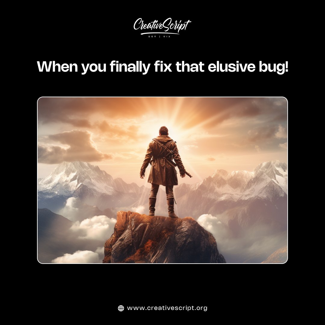 tryagentikai's tweet photo. Picture it as a heroic tale - each line of code a step closer to victory. 🧗‍♂️

Let's all the developers march towards debugs in the Digital Kingdom! 👑 🌟

#DeveloperCommunity #DevLife #TechJourney #CoderMeme #TechMemes #CoderLife #DigitalTransformation https://t.co/aHSyoKfs5f