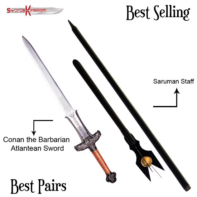 Swordskingdom2's tweet photo. Conan the Barbarian Atlantean Sword Replica & Saruman Staff from LOTR
https://t.co/6u3TecAY8o
Conan the Barbarian is an imaginary hero who appeared in books, comics, video games
#barbarian #dnd #dungeonsanddragons #fantasy #e #conan #conanthebarbarian #swordandsorcery #warrio https://t.co/C1x3x9rMX0