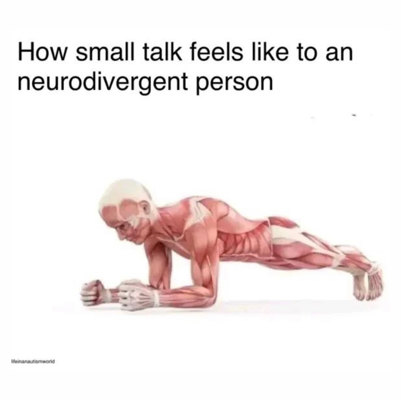 AparaAutism's tweet photo. Sometimes we would prefer the plank... 😅
#AparaAutism #autismhumor #autismmemes https://t.co/93UjF6dLhg