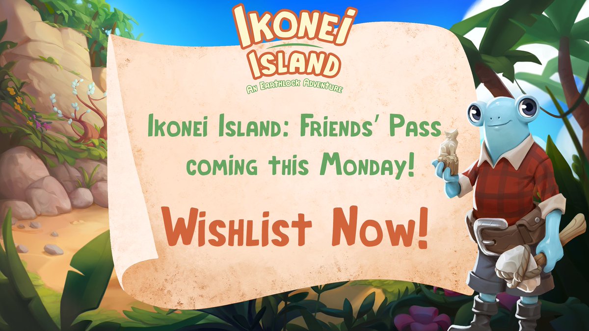 snowcastlegames's tweet photo. Get ready to team up with up to 3 friends and embark on a frog-tastic co-op journey together. 🐸🎮 

The Ikonei Island: Friends’ Pass is free and coming this Monday! Wishlist now! 🏝️  https://t.co/Ehq4foVF8H

#IkoneiIsland #CozyGaming #FriendsPass https://t.co/UZwH7zePjb