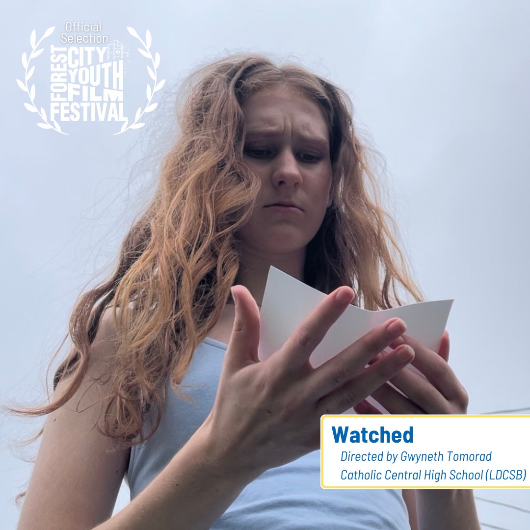 Forest City Youth Film Festival (@fcyouthfilm) on Twitter photo "Watched" is a narrative film directed by Gwyneth Tomorad from <a href="/CCHCrusaders/">Catholic Central Crusaders</a>! "Watched" is a narrative film directed by Gwyneth Tomorad from <a href="/CCHCrusaders/">Catholic Central Crusaders</a>!