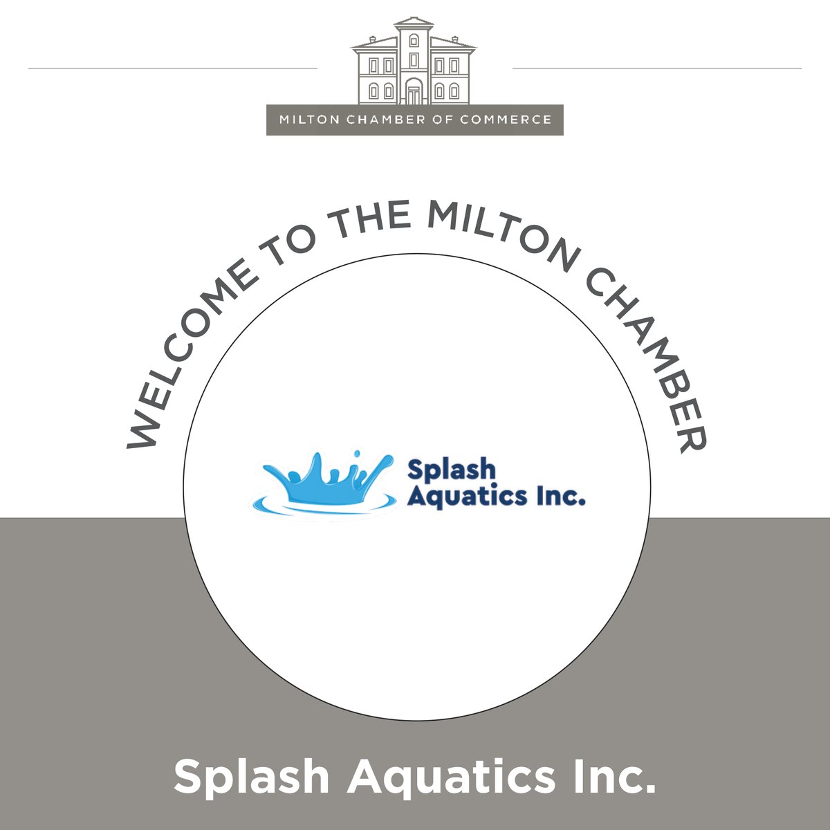🚨NEW MEMBER ALERT🚨 
Welcome Splash Aquatics to the Milton Chamber! 

Support our new #MCCMember by connecting with them here: ow.ly/5imf50PSWgn