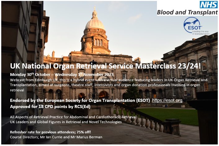 Don’t miss the next virtual UK NHSBT NORS Masterclass, registrations are still open ! @NHSBT @BermanMarius odt.nhs.uk/odt-structures…