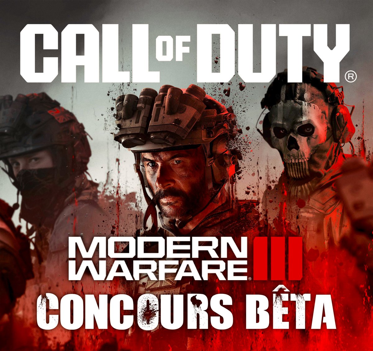 🎁 #CONCOURS CODE BÊTA #MW3  🍀
Gagne un code pour la bêta de Modern Warfare III 🔥 (1 gagnant)

Pour participer :
👉 RT 🔁 + Follow ✅ <a href="/CODFrance_/">COD FR | News/Actus and Leaks</a>
👉 Mentionne un pote que tu vas battre en 1V1

TAS 🥁 ce soir 23h00 !