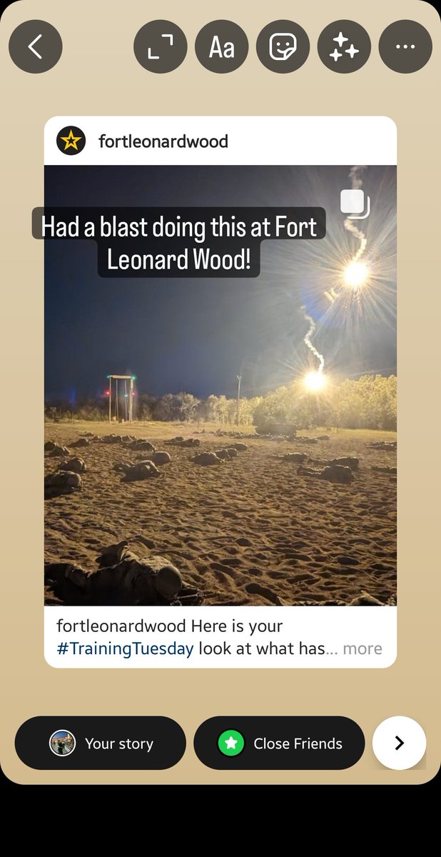 One of my favorite nights at Fort Leonard Wood! # army #ftleonardwood