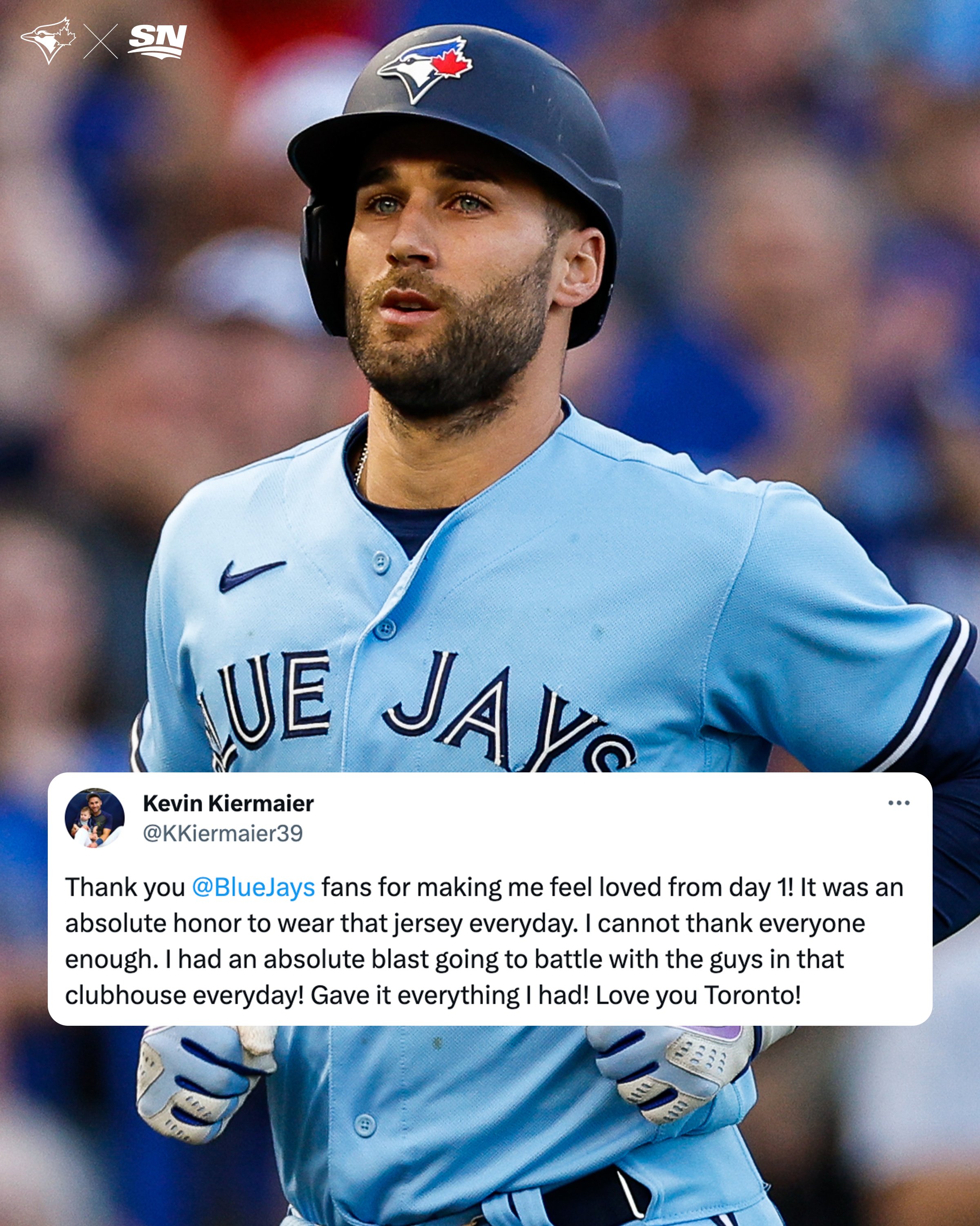 Blue Jays place OF Kiermaier on IL with arm cut, X-rays negative