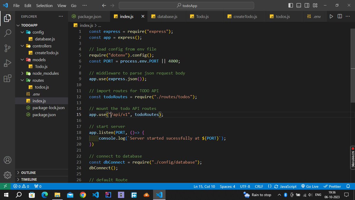 21namanpandey's tweet image. Today&apos;s Backend Learning: Folder Structure &amp;amp; Dependencies 

1) Folder Structure: Created folders like config, models, controllers, routes , etc

2) Dependencies:
Nodemon: Auto-restart server.
dotenv: Manage environment variables.

#BackendDevelopment #FolderStructure  #NodeJS
