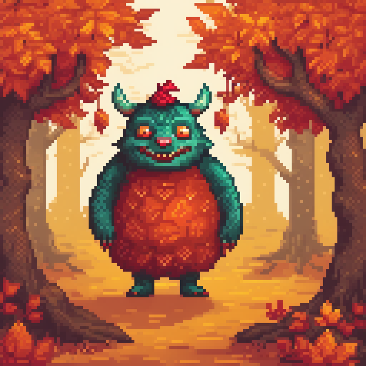 While searching for loot, you've encountered with this forest trickster. 

What's your next move?