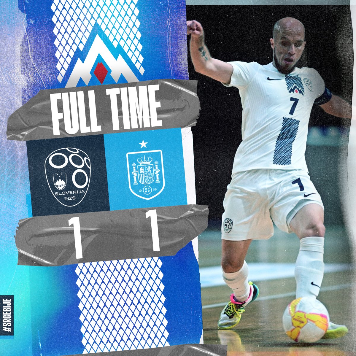 FutsalSi's tweet photo. Velika točka proti sedemkratnim evropskim prvakom! 
Iskrene čestitke ekipi in hvala vsem za obisk na tekmi!
#SrceBije #FutsalWC https://t.co/VwWSdhSwd2