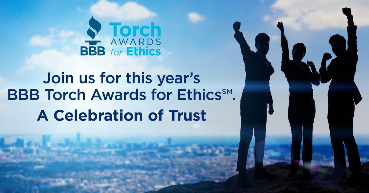 Please join us in a celebration of trust - the BBB Torch Awards. bbb.org/local/0734/bbb…