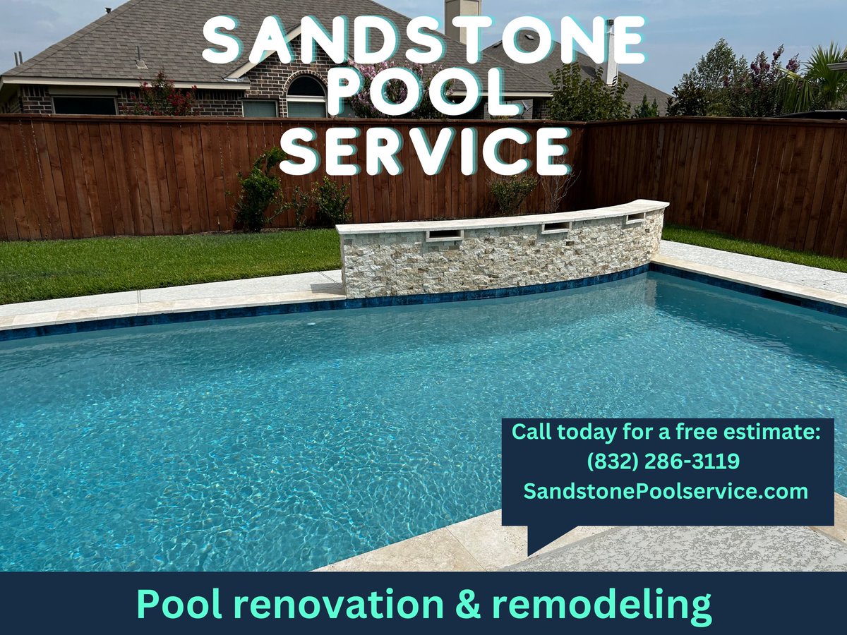 SandStonePS's tweet image. We are committed to delivering exceptional pool building, cleaning, and remodeling services, backed by our reliability and dependability.☀️

Give us a call or fill out our complimentary free quote form on our website.

#thewoodlands #houstonpoolservice #sandstonepoolservice